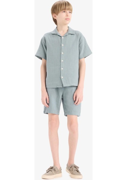 Erkek Çocuk Beli Lastikli Müslin Şort Z5370A625HS modelleri