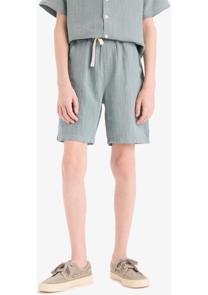 Erkek Çocuk Beli Lastikli Müslin Şort Z5370A625HS fırsatları