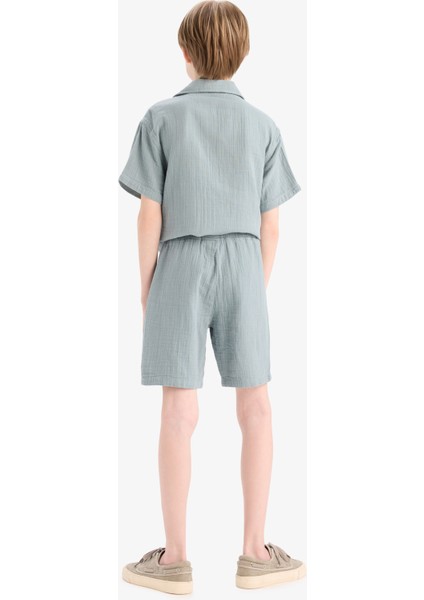 Erkek Çocuk Beli Lastikli Müslin Şort Z5370A625HS