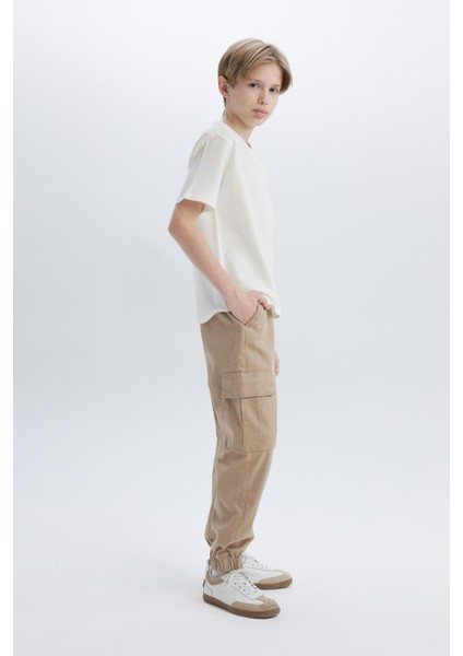Erkek Çocuk Kargo Jogger Standart Paça Gabardin Pantolon Z1572A625SP modelleri