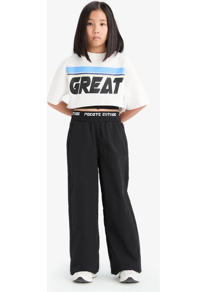 Kız Çocuk Wide Leg Geniş Paça Pamuklu Pantolon E1750A825SM