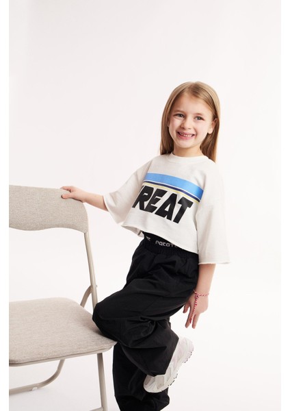 Kız Çocuk Wide Leg Geniş Paça Pamuklu Pantolon E1750A825SM