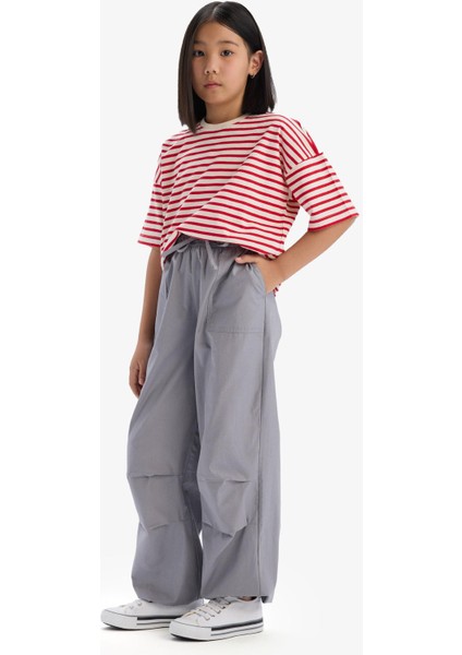 Kız Çocuk Paraşüt Jogger Paça Pamuklu Pantolon D7606A825SM fiyatları