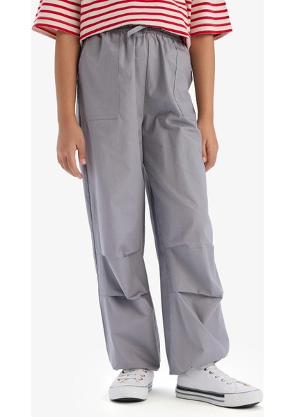 Kız Çocuk Paraşüt Jogger Paça Pamuklu Pantolon D7606A825SM fırsatları