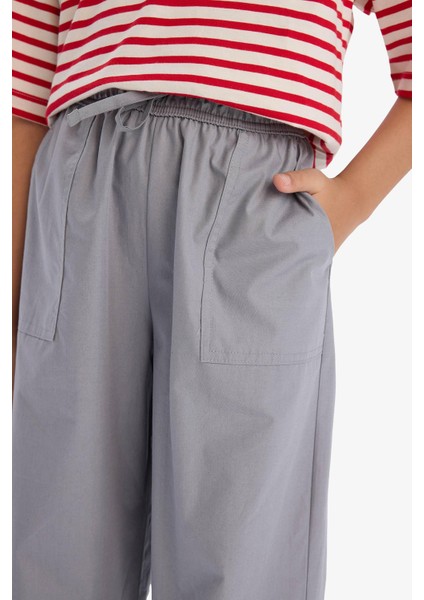 Kız Çocuk Paraşüt Jogger Paça Pamuklu Pantolon D7606A825SM indirimleri