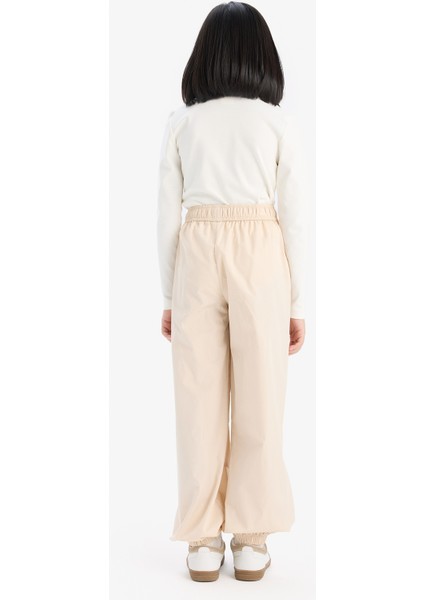 Kız Çocuk Paraşüt Jogger Paça Pamuklu Pantolon D7606A825SM