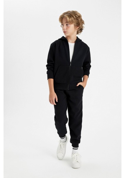 Erkek Çocuk Siyah Beli Paçası Lastikli Cepli Jogger Okul Eşofman Altı R5970A624AU modelleri