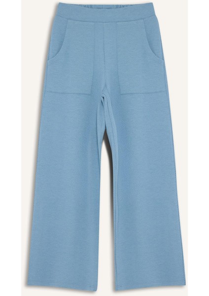 Kız Çocuk Wide Leg Geniş Bol Paça Beli Lastikli Eşofman Altı C1180A825SM