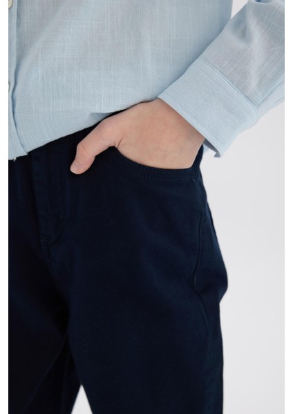 Erkek Çocuk Düz Paça Basic Düz Gabardin Pantolon X4224A625SM