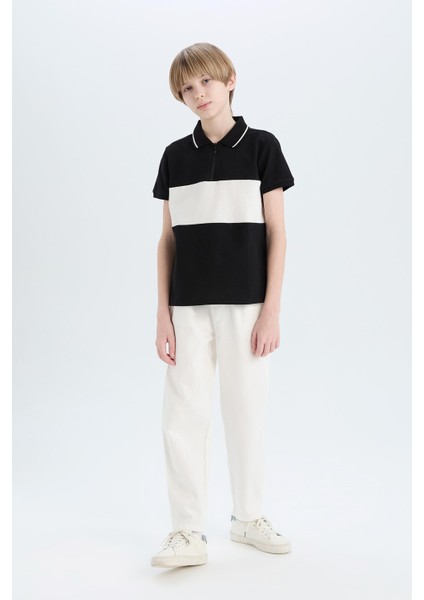 Erkek Çocuk Carrot Fit Havuç Kesim Standart Paça Gabardin Pantolon E2218A825SM