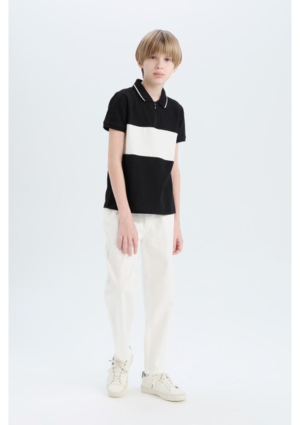 Erkek Çocuk Carrot Fit Havuç Kesim Standart Paça Gabardin Pantolon E2218A825SM fiyatları