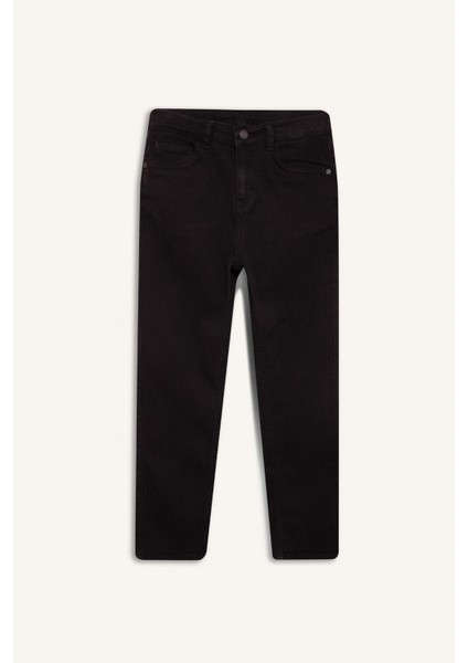 Erkek Çocuk Straight Fit Standart Paça Basic Düz Jean Pantolon B5445A825SM