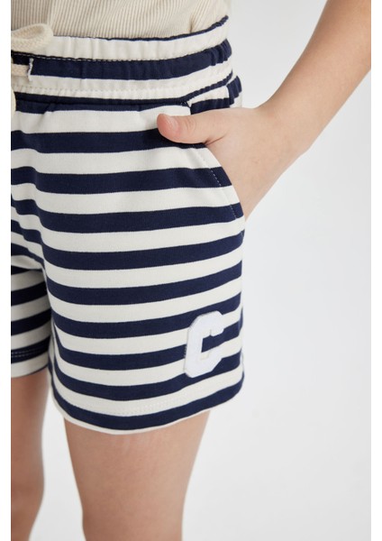 Kız Çocuk Çizgili Şort A2466A824HS indirimleri