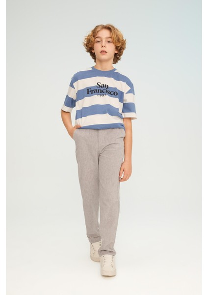 Erkek Çocuk Standart Paça Keten Karışımlı Pantolon Z1706A624SM fiyatları