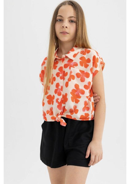 Kız Çocuk Viskon Şort modelleri