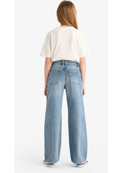 Kız Çocuk Straight Wide Jean Pantolon F3150A825SM