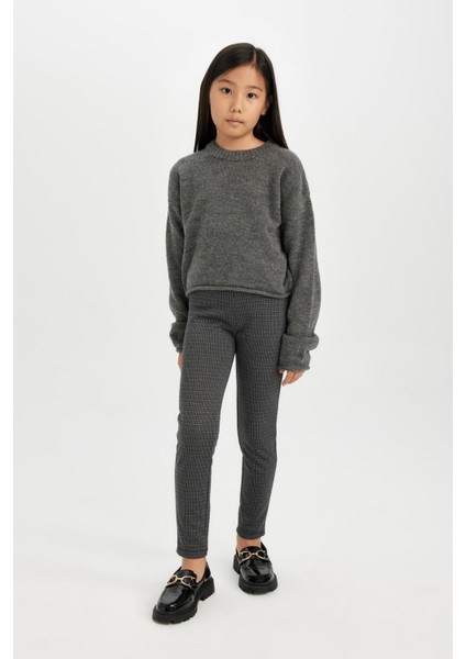 Kız Çocuk Basic Düz Standart Boy Tayt D3236A824WN