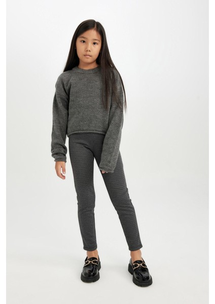 Kız Çocuk Basic Düz Standart Boy Tayt D3236A824WN fiyatları