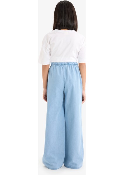 Kız Çocuk Wide Leg Geniş Paça Jean Pantolon D7101A825SM