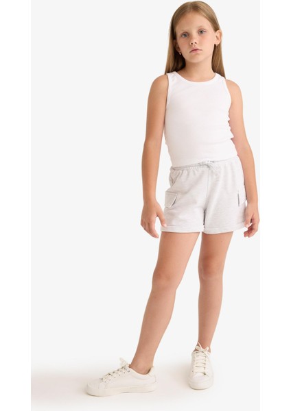 Kız Çocuk Kargo Cep Şort B0258A825HS fiyatları