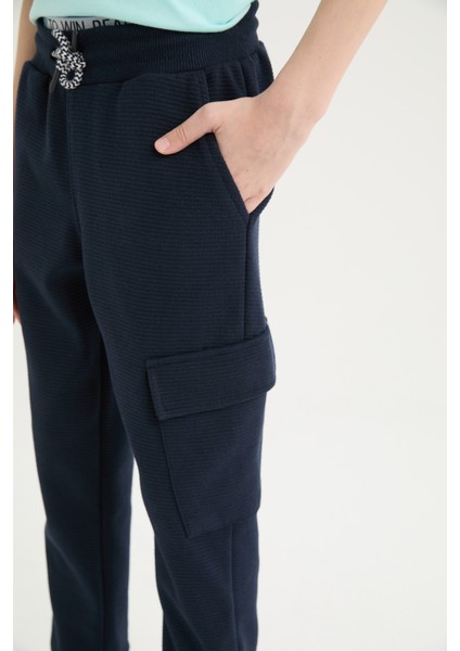Erkek Çocuk Beli Paçası Lastikli Cepli Jogger Eşofman Altı Z4094A625SP indirimleri