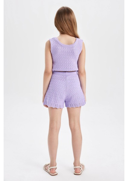 Kız Çocuk Ajurlu Şort indirimleri