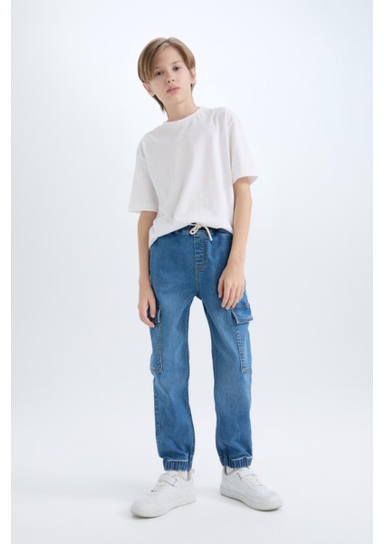 Erkek Çocuk Kargo Fit Jean Pantolon C4514A824WN fiyatları
