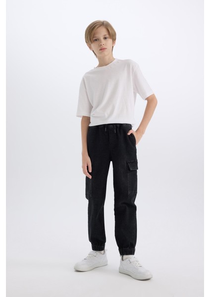 Erkek Çocuk Kargo Fit Jean Pantolon C4514A824WN fiyatları