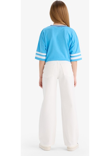 Kız Çocuk Okul 90's Wide Leg Geniş Paça Jean Pantolon E9560A825SM