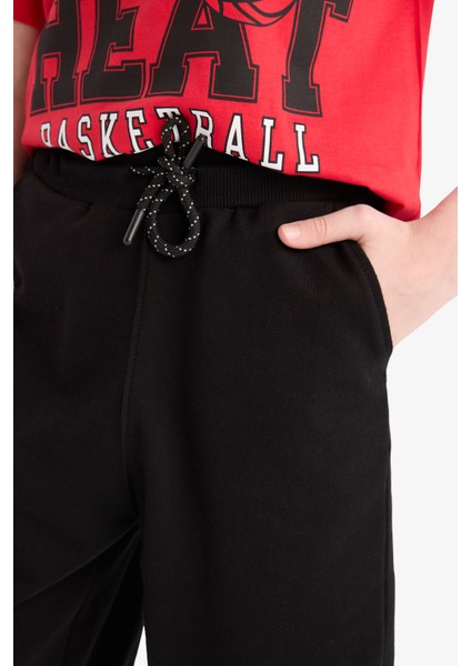 Erkek Çocuk Beli Lastikli Basic Düz Şort B5867A825SM