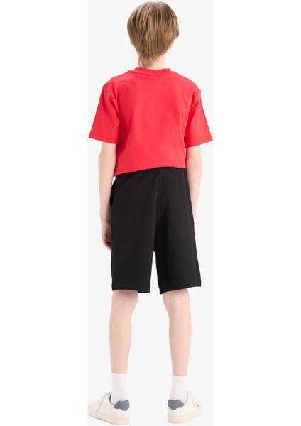 Erkek Çocuk Beli Lastikli Basic Düz Şort B5867A825SM