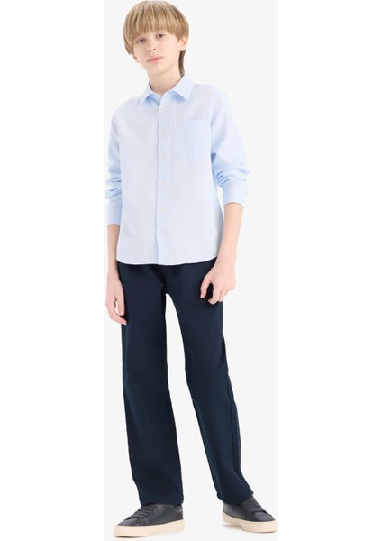 Erkek Çocuk Düz Paça Basic Düz Gabardin Pantolon D5859A825SM fırsatları