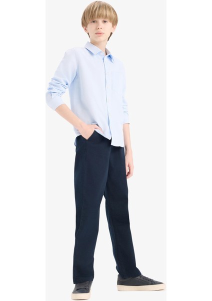 Erkek Çocuk Düz Paça Basic Düz Gabardin Pantolon D5859A825SM indirimleri