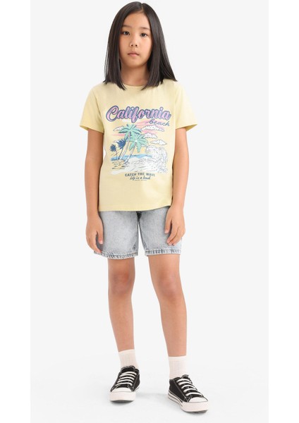 Kız Çocuk Jean Şort E6490A825SM