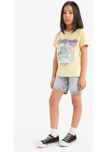 Kız Çocuk Jean Şort E6490A825SM fiyatları