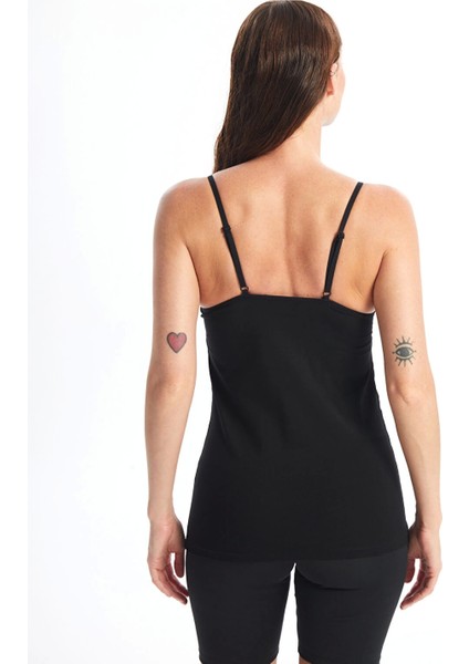 Lcw Dream Siyah Kalp Yaka Askılı Kadın Kuplu Atlet fırsatları