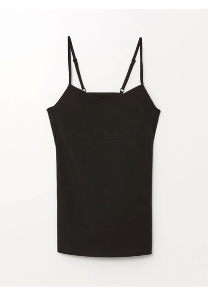 Lcw Dream Siyah Kalp Yaka Askılı Kadın Kuplu Atlet indirimleri