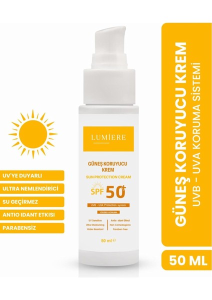 Vitamin E&C 50 SPF+ Güneş Koruyucu Krem