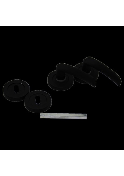 Çelikel Eriş-10 Amerikan Oda Kapı Kolu Siyah (4887)