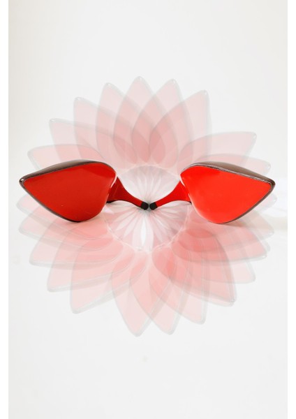 Minal Bordo Rugan Sivri Burunlu Kırmızı Jurdanlı Topuklu Ayakkabı fiyatları