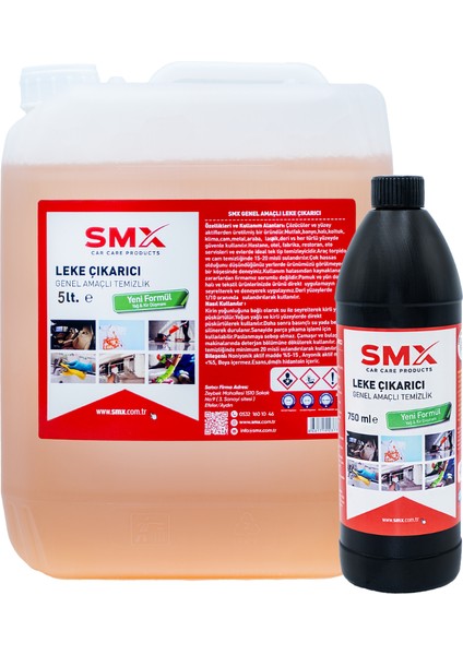 Leke Çıkarıcı /genel Amaçlı Temizlik Ürünü 5 Lt. + Nano Temizleyici Genel Amaçlı Temizlik Ürünü 750ML