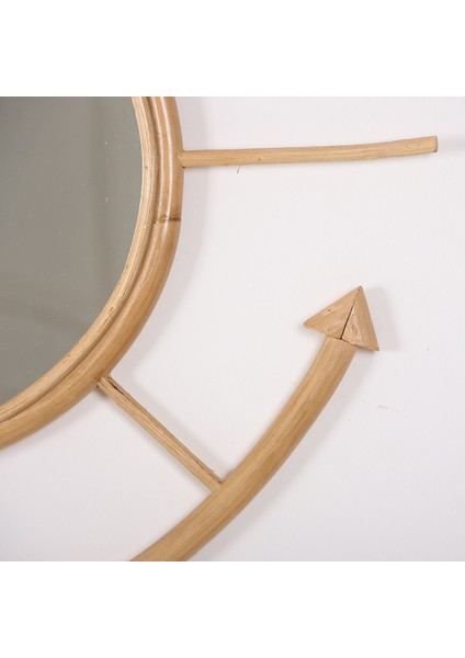 Mylamp Çapa 60 X70 cm Doğal Ratttan Ayna fırsatları