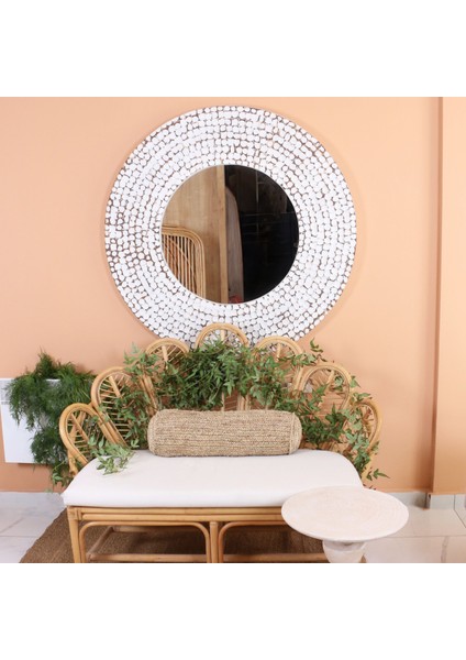 Mylamp Coconut Hindistan Cevizi Büyük Ayna 120X4 cm modelleri