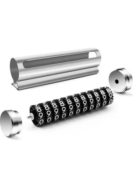 Alüminyum Kasa Gri Renk Çevirmeli Araç Içi Telefon Numaratörü Park Oto Numaratörü indirimleri