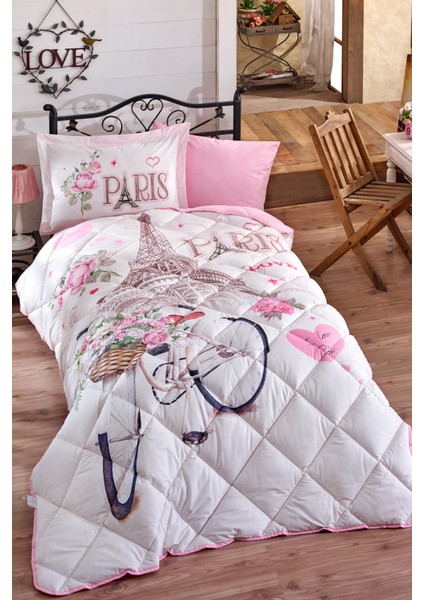 Ranforce %100 Pamuk Tek Kişilik Uyku Seti Paris Love