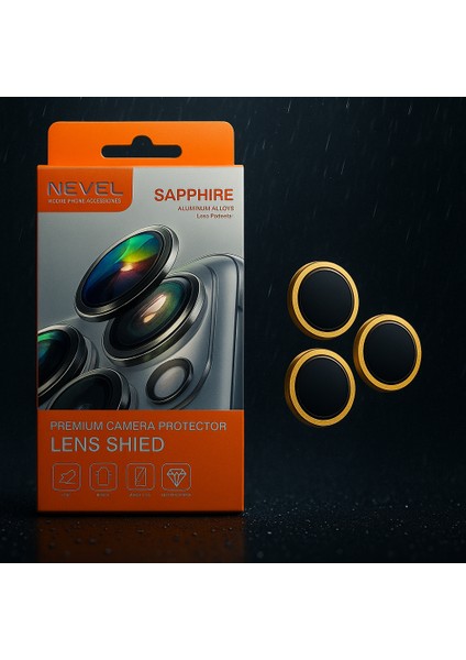 Sapphire – iPhone 13 Pro Max Premium Telefon Kamera Lens Koruyucu