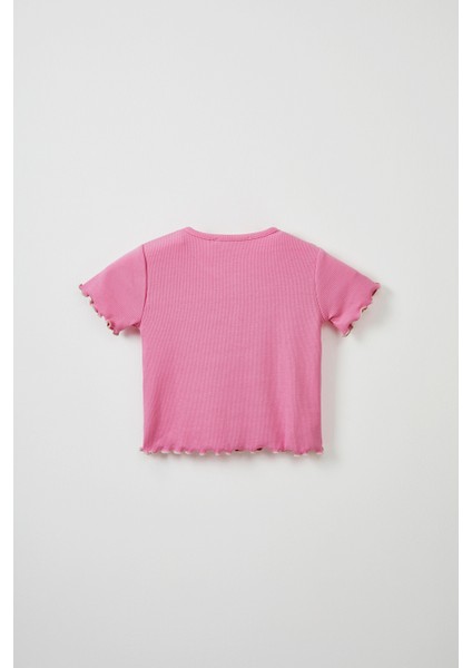 Pembe Fitilli Tshirt - Tayt Takım modelleri