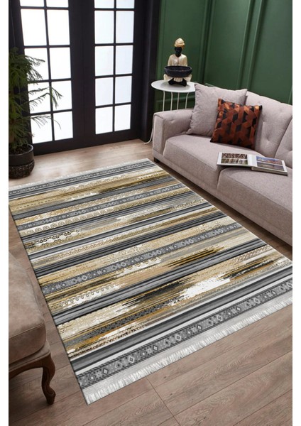 Otantik Motifli Kilim Yıkanabilir Halı Kaymaz Taban Kilim Dot Tabanlı Oturma Odası Halısı 4005C fiyatları