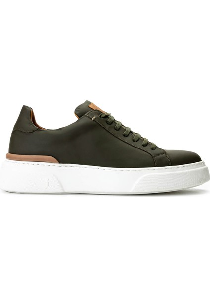 Erkek Hakiki Deri Yeşil Sneakers & Spor Ayakkabı 1133 An-01 Erk Ayk Y25 Yesıl Zuma