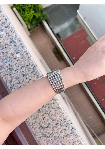 Işıltılı Taş Işlemeli Dikdörtgen Kadran Bileklik Saat fiyatları